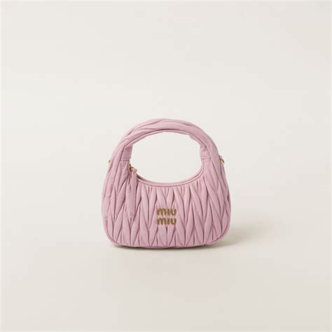 miu miu matelassé leather mini shoulder bag|Miu Miu Mini Wander Matelassé Shoulder Bag .